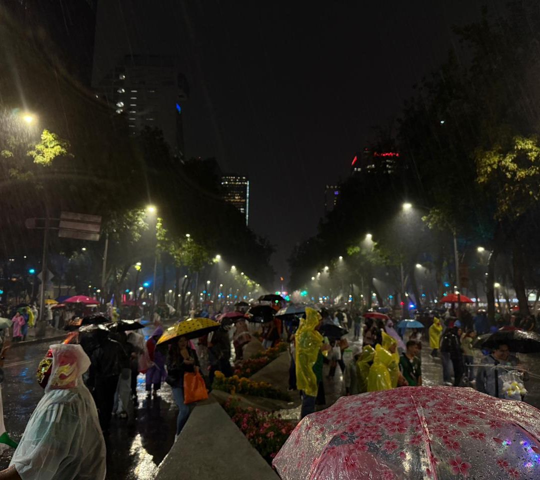 Festejos en el Ángel de la Independencia